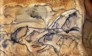 Gravure-Grotte-Chauvet-grand-format-felins